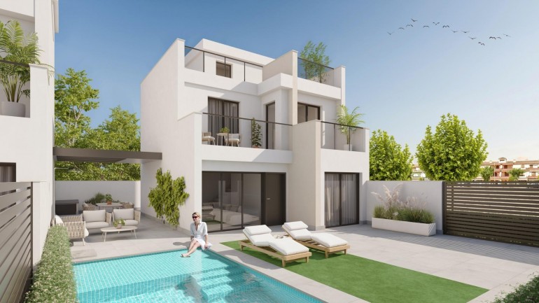 Villa - Nueva construcción  - Los Alcázares - Playa la Atascadera