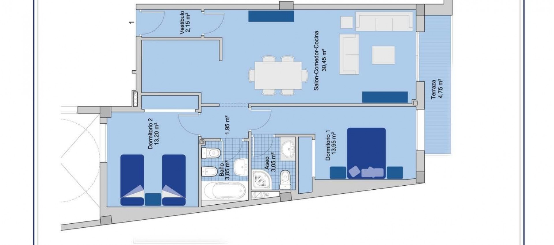 New Build - Apartment / flat - San Miguel de Salinas