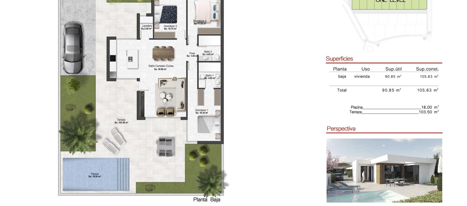 Nueva construcción  - Villa - Banos y Mendigo - Altaona Golf