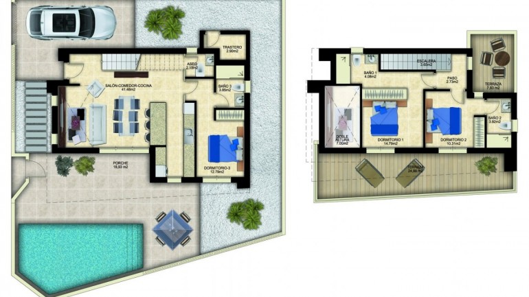 New Build - Villa - Benijofar - Polideportivo