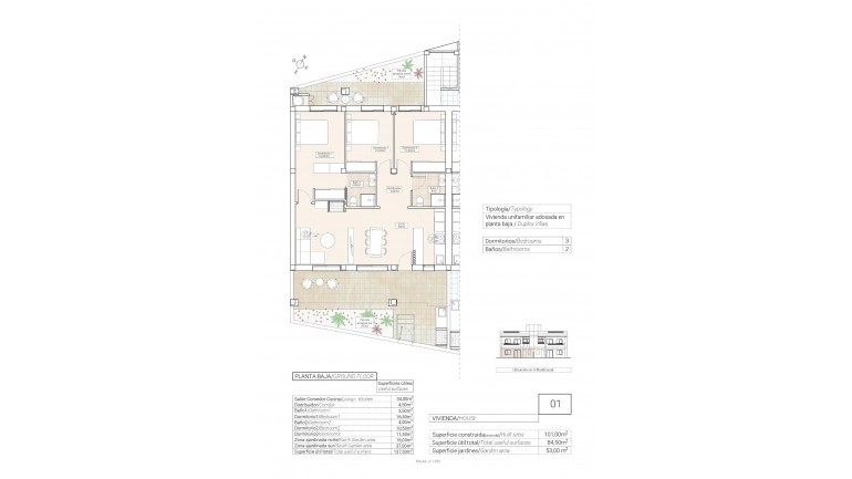 Nueva construcción  - Bungalow - Hondón de las Nieves - El Salero