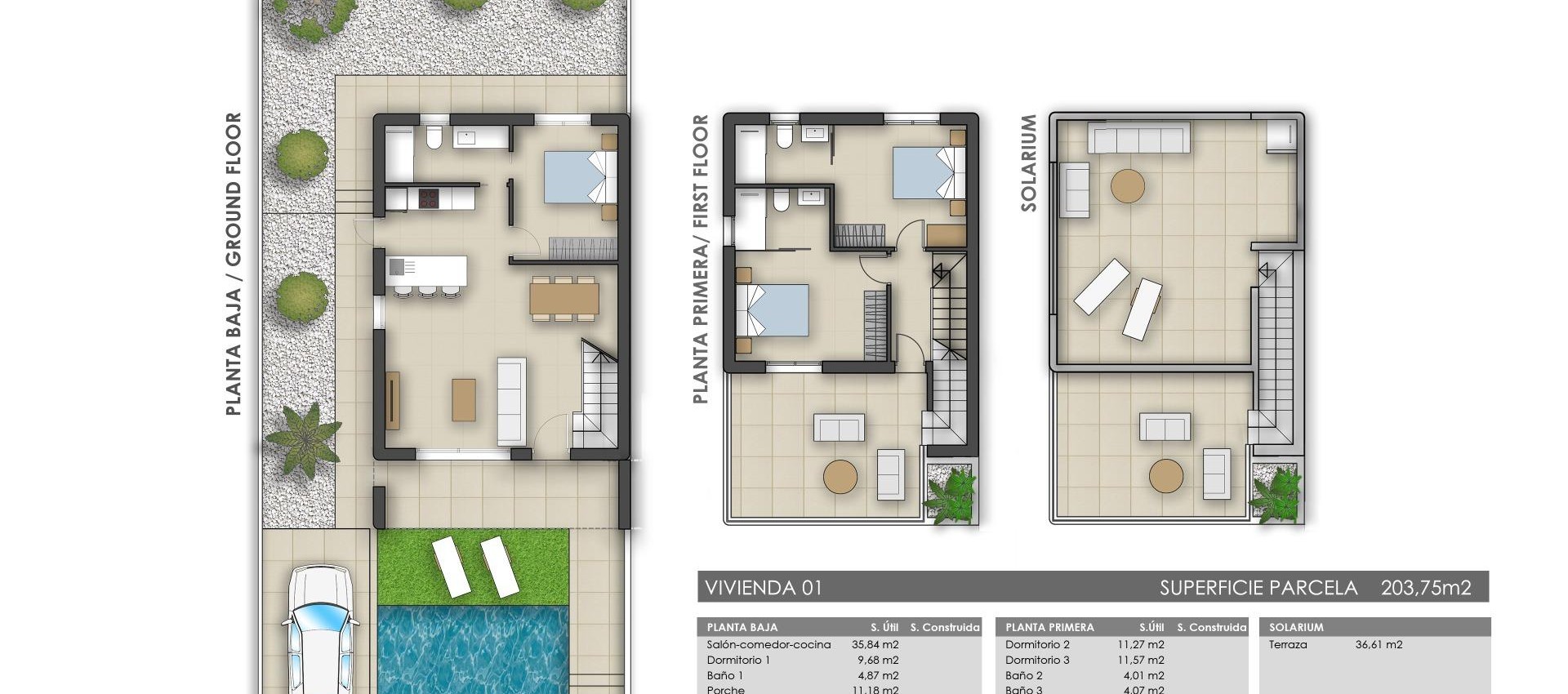 New Build - Villa - Pilar de la Horadada - Polideportivo