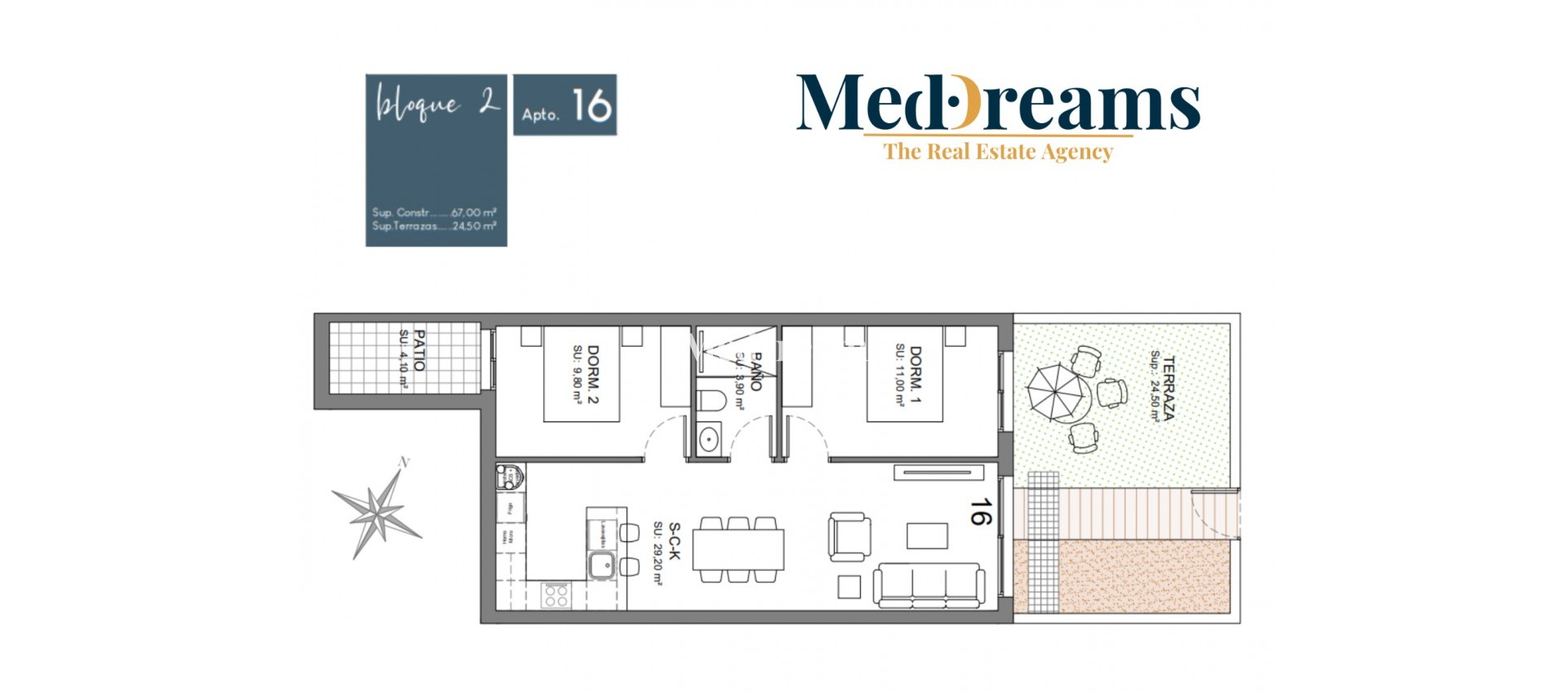 New Build - Apartment / flat - Algorfa - Lo Crispín