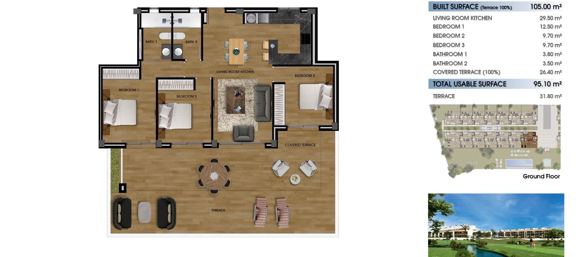 New Build - Apartment / flat - Los Alcázares - La Serena Golf