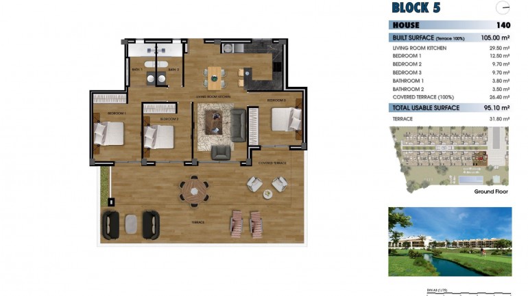 New Build - Apartment / flat - Los Alcázares - La Serena Golf