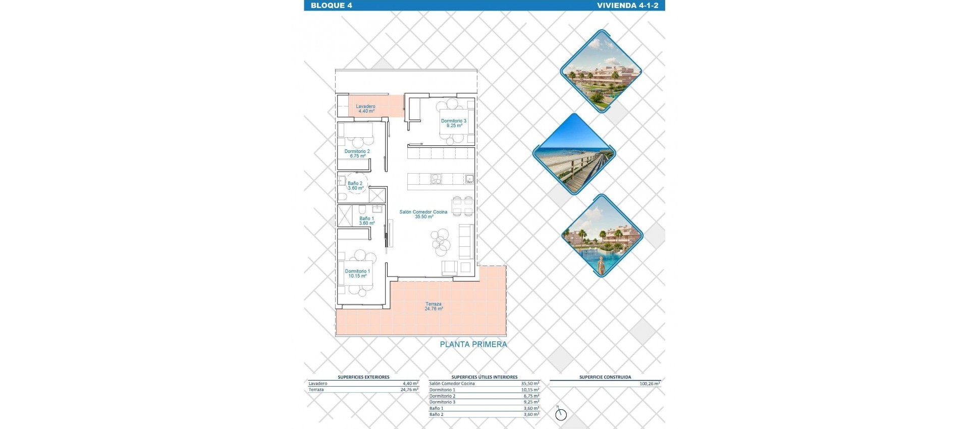 New Build - Apartment / flat - Pilar de la Horadada - Lo Monte
