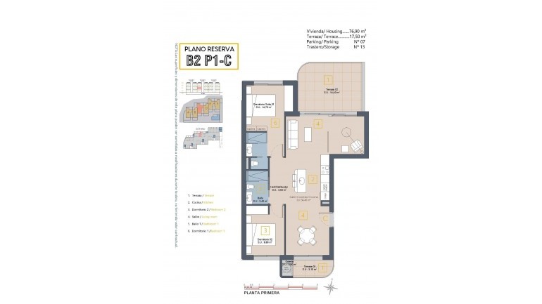 New Build - Apartment / flat - Los Alcázares - Serena Golf