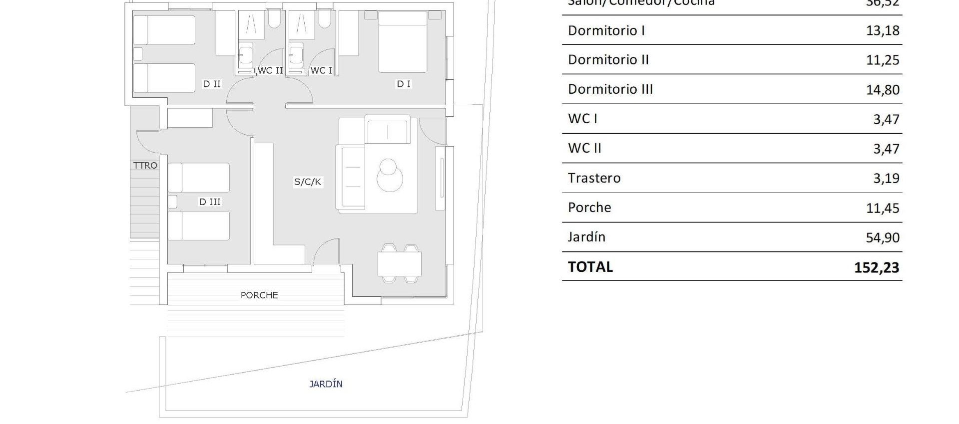New Build - Bungalow - San Miguel de Salinas - Pueblo