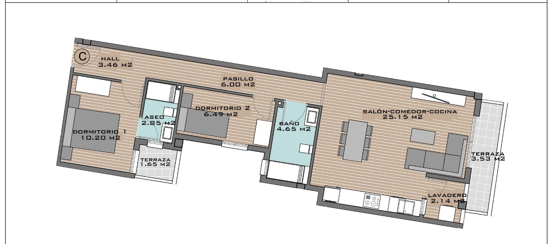 New Build - Apartment / flat - Algorfa - Pueblo