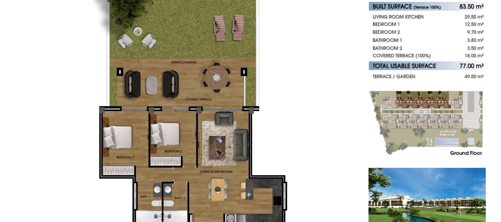 New Build - Apartment / flat - Los Alcázares - La Serena Golf