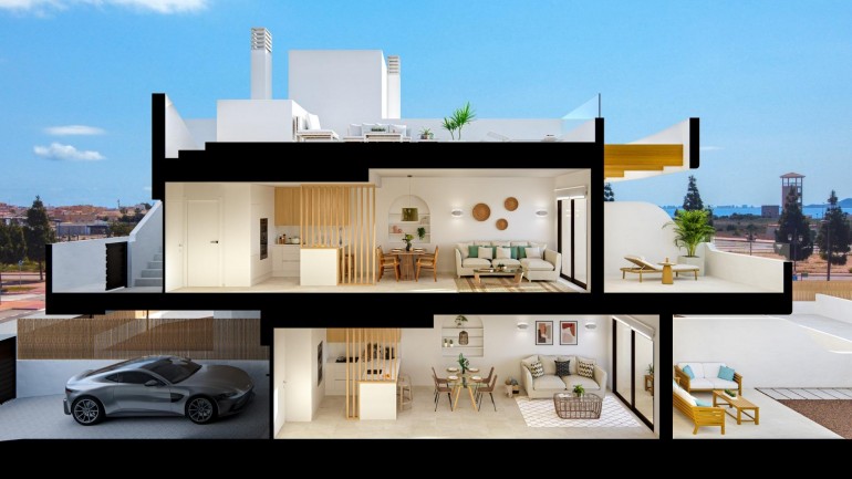 New Build - Bungalow - Los Alcázares - Serena Golf