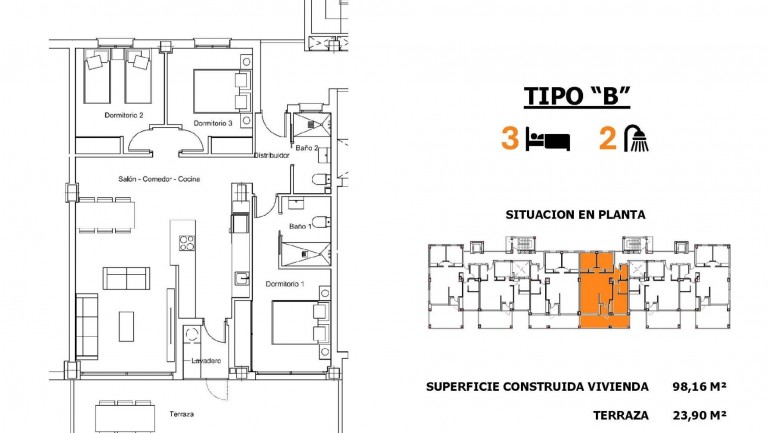 Nouvelle construction - Appartement - San Miguel de Salinas - Pueblo