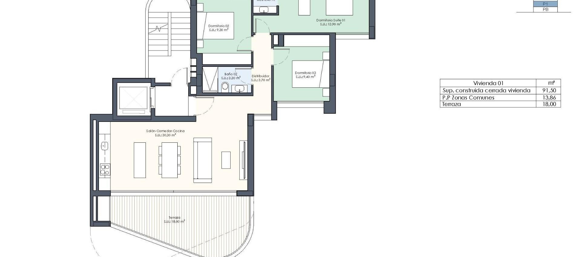 New Build - Apartment / flat - Guardamar del Segura - Avenida del Puerto