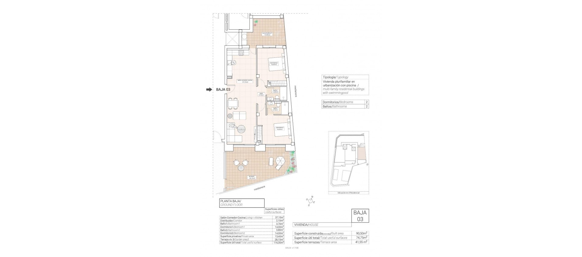 Nouvelle construction - Appartement - Hondón de las Nieves - Pueblo