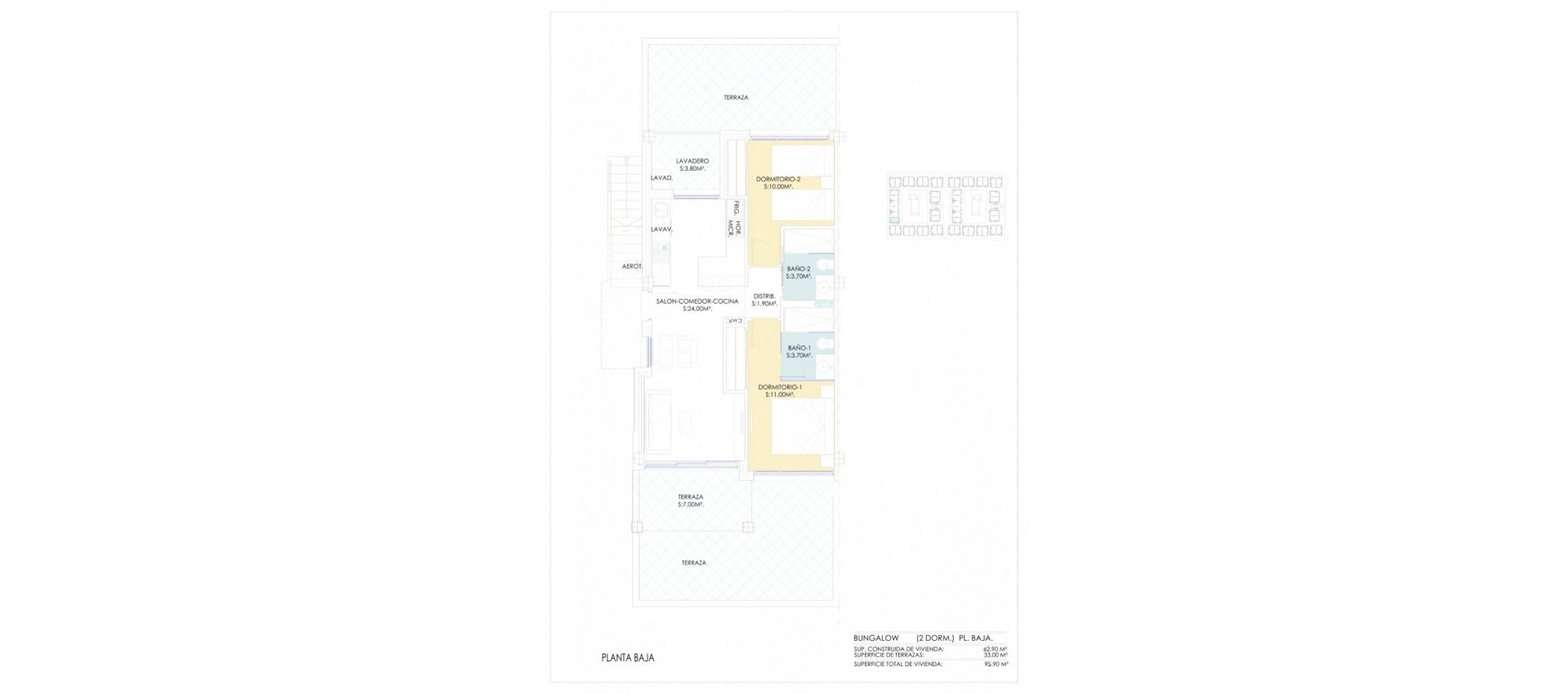 New Build - Bungalow - Torrevieja - Los Balcones